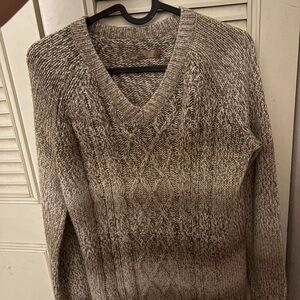 Prana Women's V-Neck Sweater in Brown